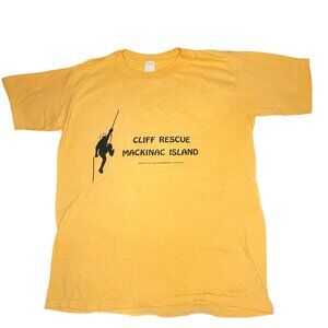 Vintage T Shirt ACEP ER Physicians Mackinac Island Cliff Rescue Single Stitch Pa